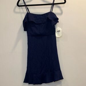 Elegant Navy Blue Women's Dress